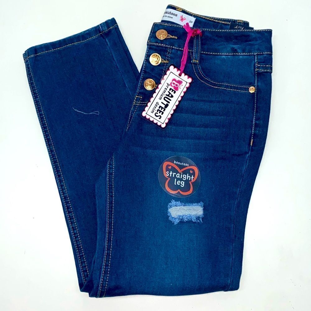 🔥BEAUTEES GIRLS JEANS KIDS SIZE 10 New